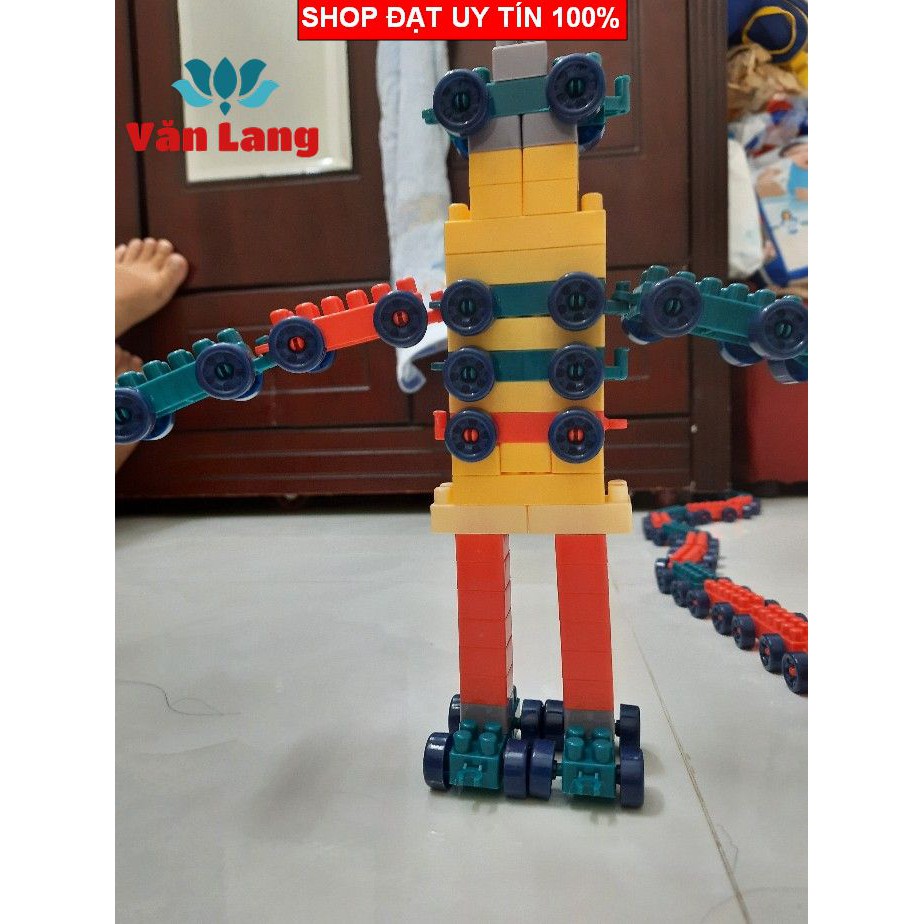 Bộ Lego xếp hình thông minh 520 chi tiết cho bé tha hồ sáng tạo, đồ chơi thông minh cho bé