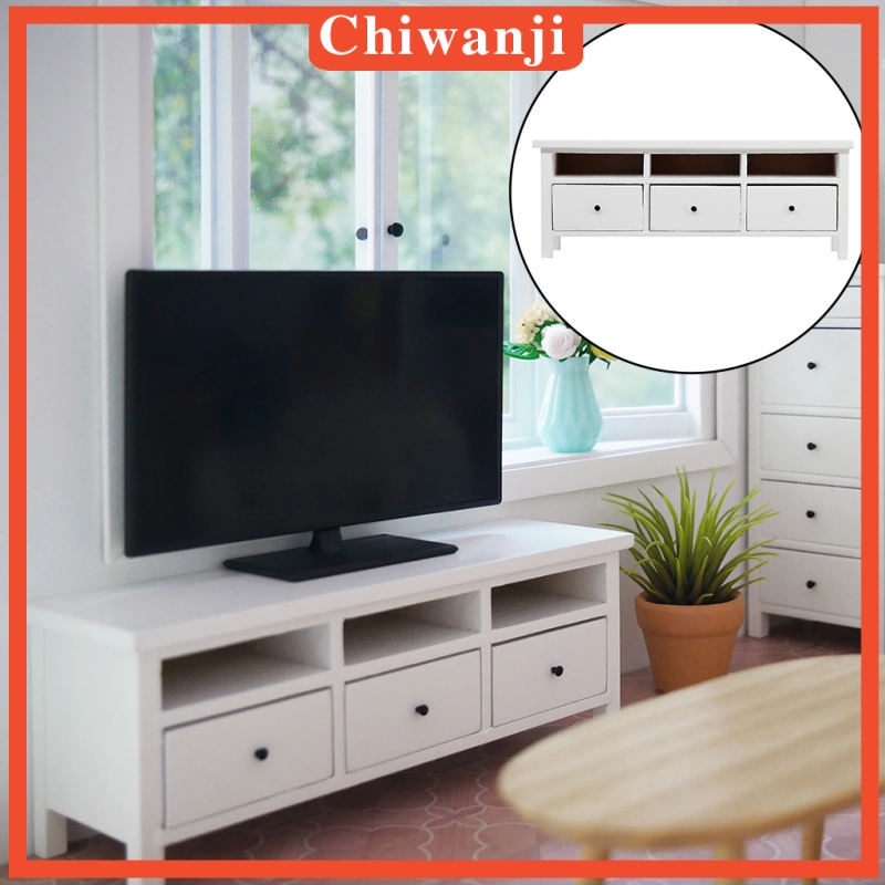 Mô Hình TV Có Ngăn Kéo Dùng Trang Trí Nhà Búp Bê 1: 12