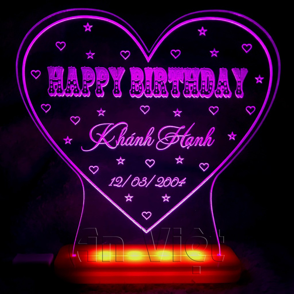 Quà sinh nhật khắc tên theo yêu cầu