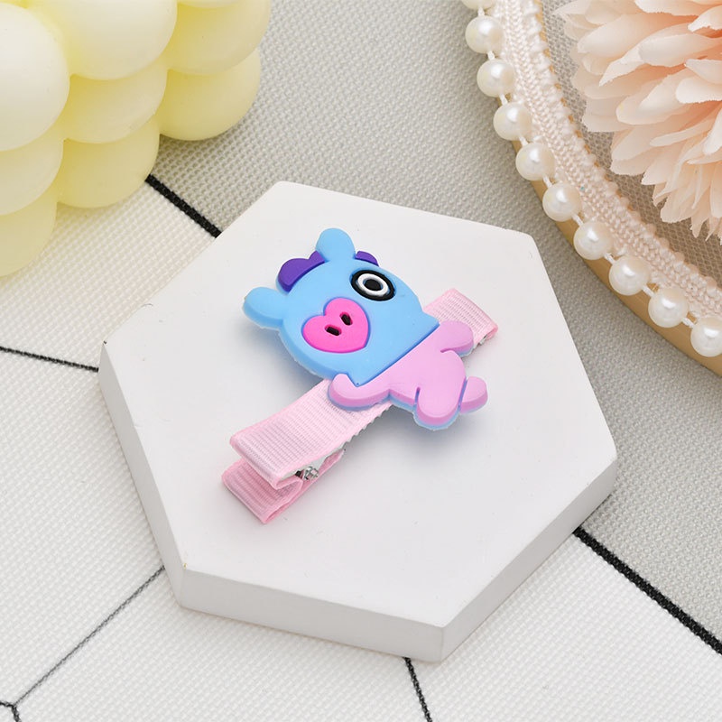 Kẹp Tóc Hoạt Hình KPOP BTS BT21 Phong Cách Hàn Quốc