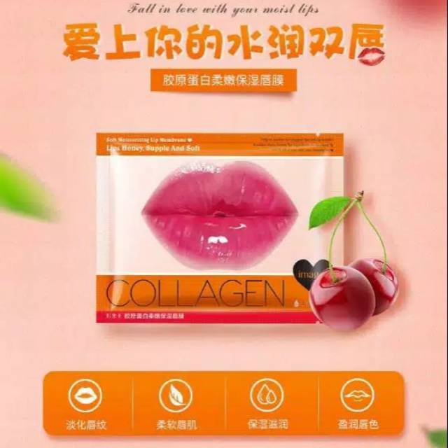 (hàng Mới Về) Mặt Nạ Môi Collagen Dưỡng Ẩm Hiệu Quả