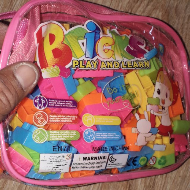 Giỏ lắp ráp Mô hình đa năng Bricks EN71_634 có nhiều chi tiết bằng nhựa ABS rất đẹp