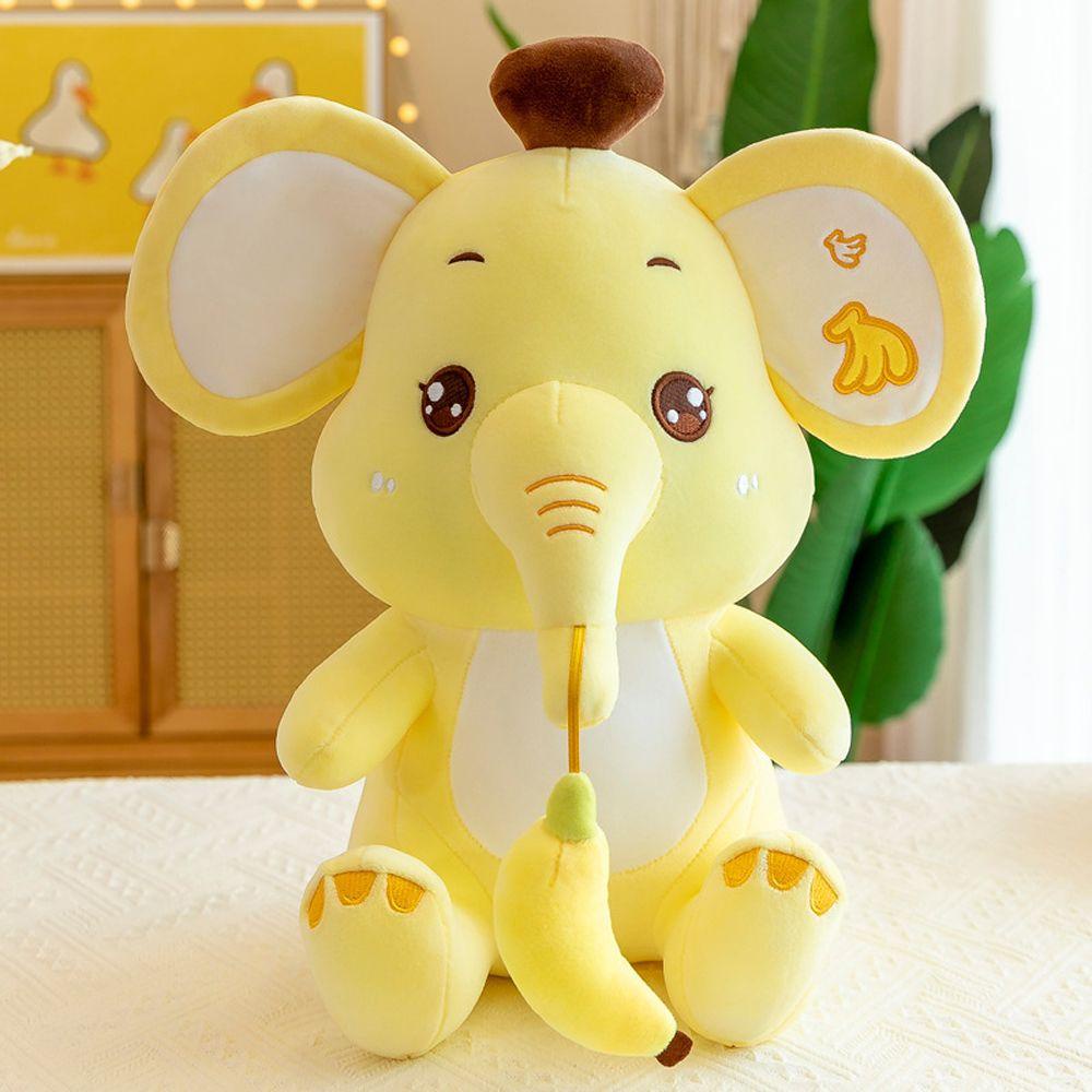 Voi Nhồi Bông Mềm Mại Làm Quà Tặng Sinh Nhật Cho Bé