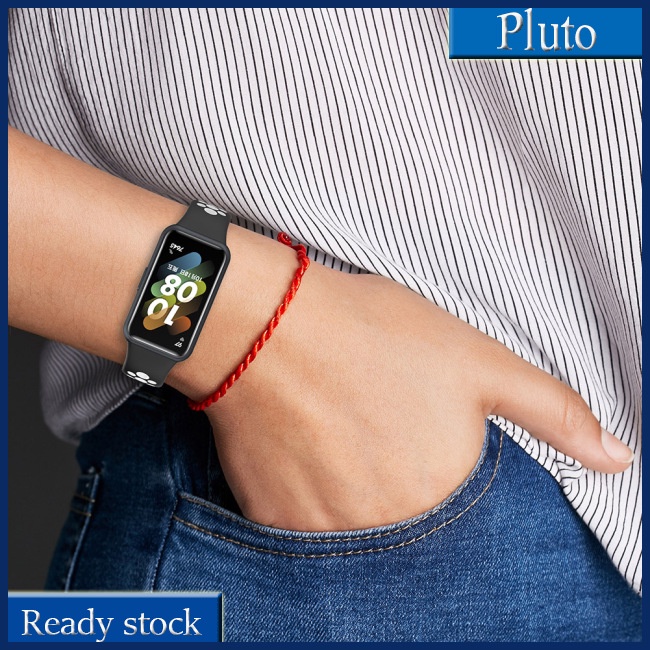 Mới Dây Đeo Thay Thế Chất Liệu Silicon Màu Sắc Tương Phản Cho Huawei Band 7