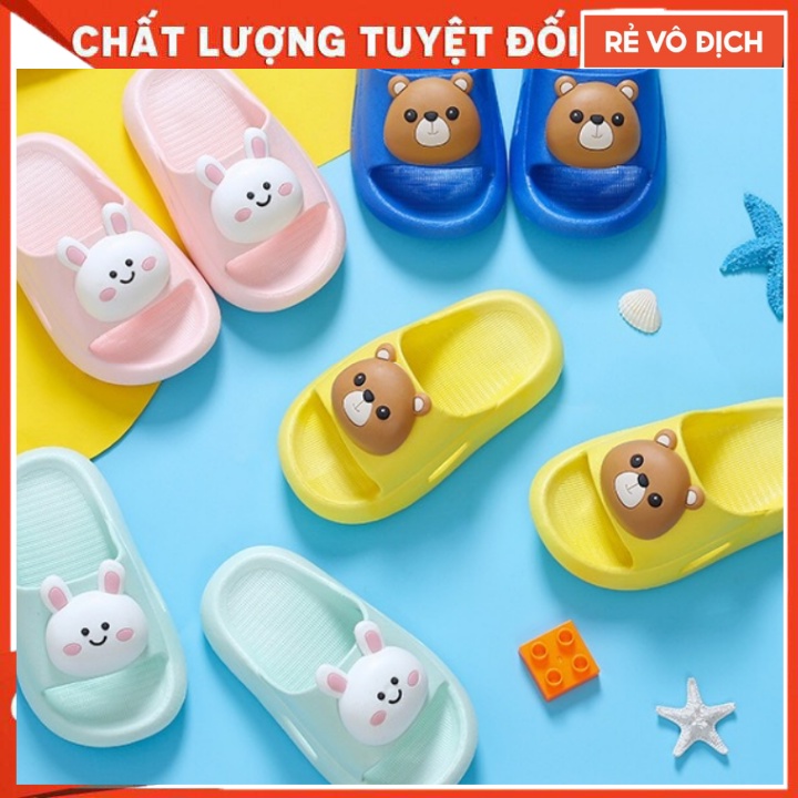 Dép Trẻ Em Nam Nữ hình thỏ đáng yêu dành cho bé gái, bé trai siêu cute chống trơn trượt,