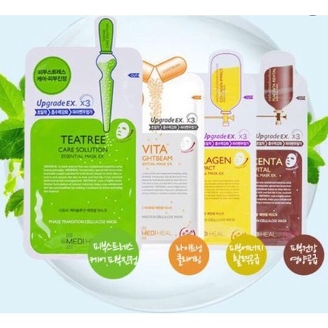 Mặt Nạ Mediheal Dưỡng Trắng Da, Giảm Mụ.n, Tá.i Tạ.o, Phụ.c Hồ.i Da Mediheal Mask 24ml