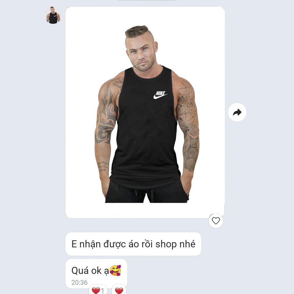 Áo Ba Lỗ Sát Nách In Logo - Tanktop Thể Thao Cao Cấp Thoáng Mát, Chất Vải polyester Chuyên Thể Thao Thun Lạnh Co Giãn
