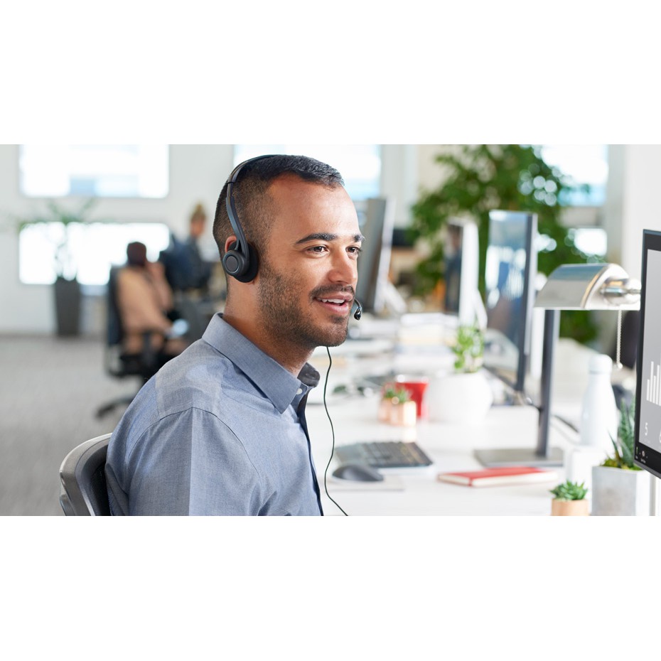 Tai nghe chụp tai Logitech H370 Âm thanh kỹ thuật số, Mic Chống Ồn  - Bảo hành chính hãng