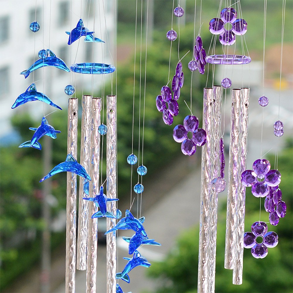 Chuông Gió KIỂU SÓNG Kim Loại Trang Trí Decor Đẹp Phong Thủy (Nhiều Hình)