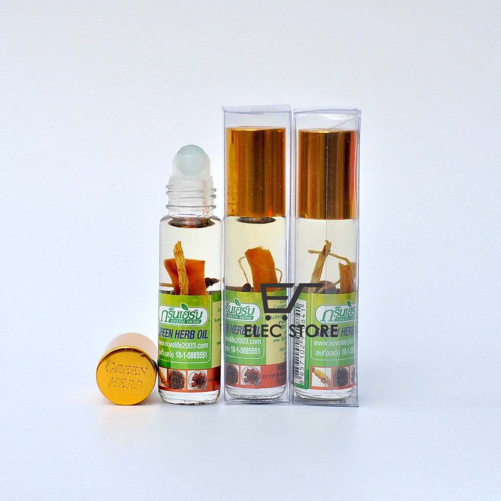 Bộ 5 Chai Dầu Gió Gingsen Nhân Sâm Thái Lan (Mỗi Chai 8ml)