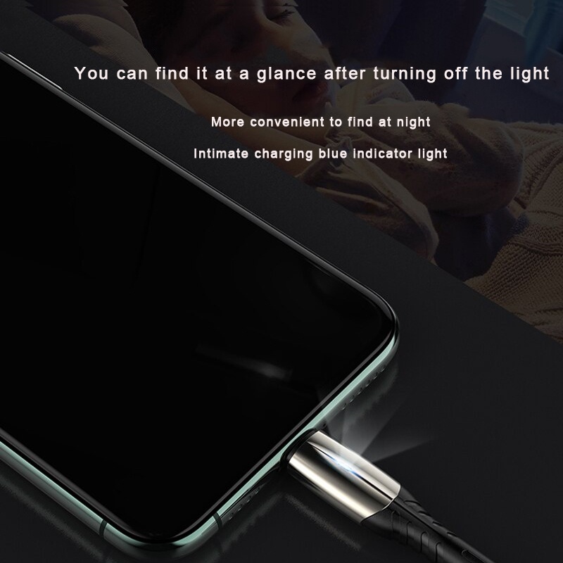 Dây cáp sạc nhanh USB Micro có đèn LED cho Samsung Xiaomi Huawei Oppo