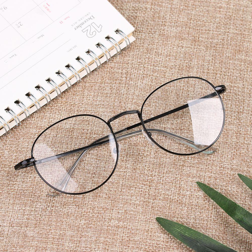 YNATURAL Mắt Kính Gọng Tròn Bằng Kim Loại Siêu Nhẹ Thời Trang