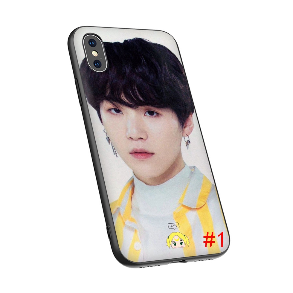 Ốp Điện Thoại Mềm Hình Bts SUGA Cho iPhone 11 11Pro 6 6s 7 8 Plus X XR XS Max