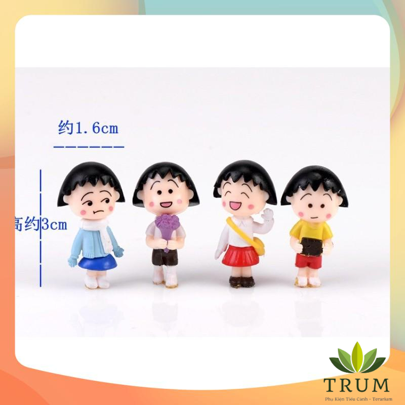 Cô Bé Maruko - phụ kiện trang trí tiểu cảnh sen đá