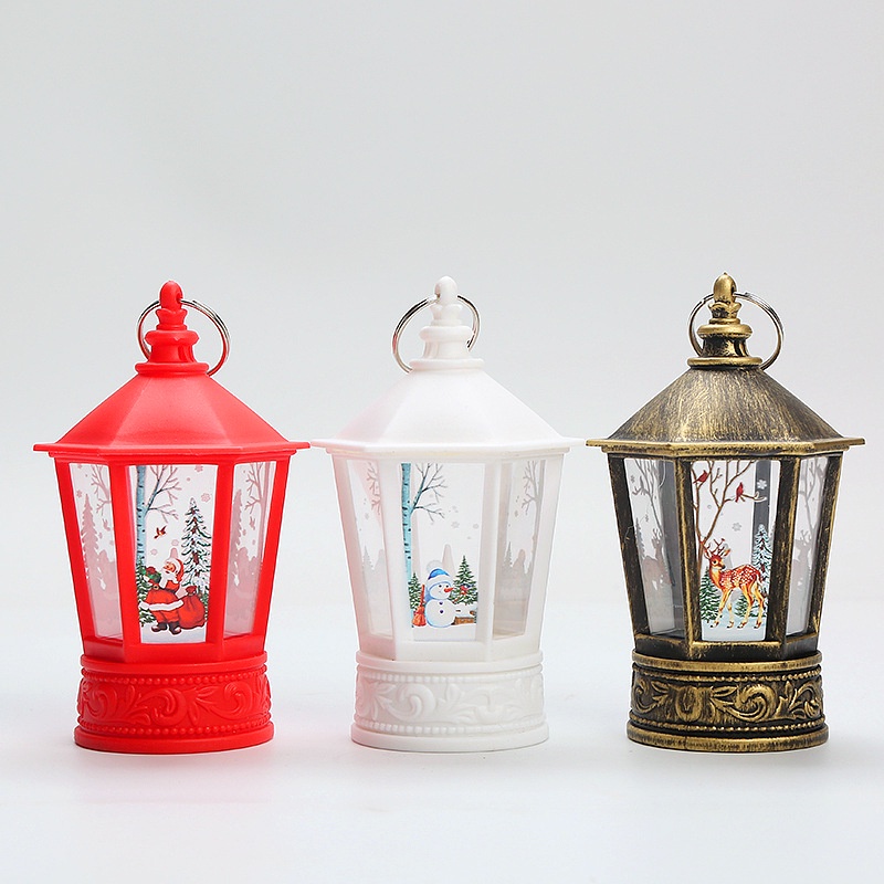 Đèn Lồng LED Điện Tử Hình Nến Phong Cách Giáng Sinh Trang Trí Phòng Trẻ Em