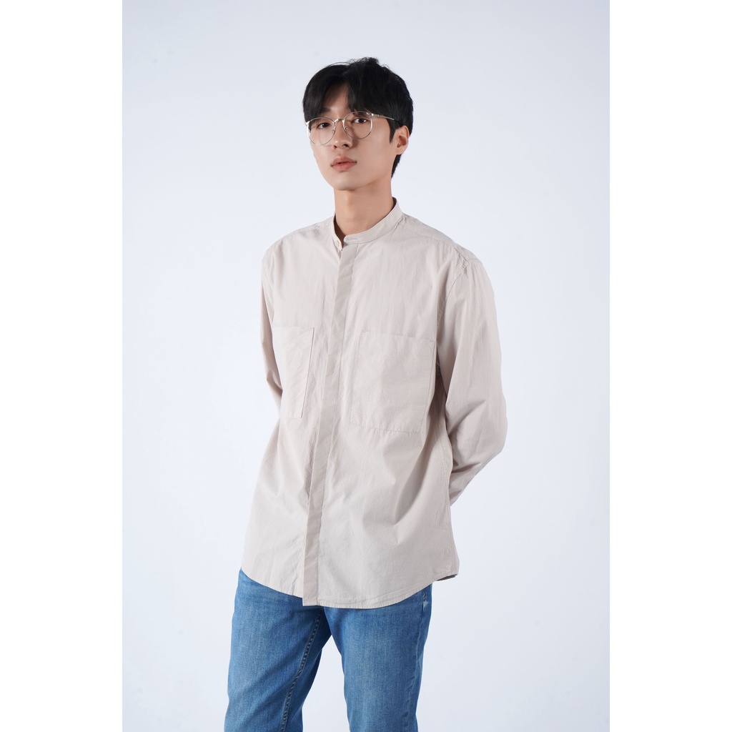 Áo Sơ Mi Nam Tay Dài Trơn Form Regular - Routine 10F21SHL008