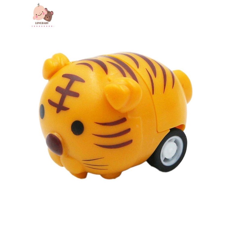 [HOT]Animal Mini Pull Back Car Plastic Puzzle Toy Inertial Mini Car Children Toys