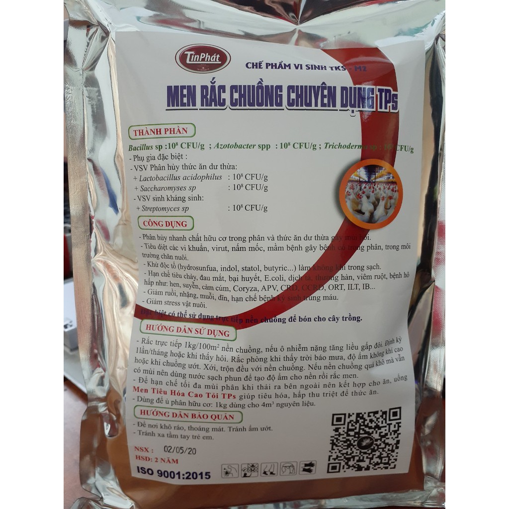 Men Rắc Chuồng Chuyên Dụng Gà Vịt TPS