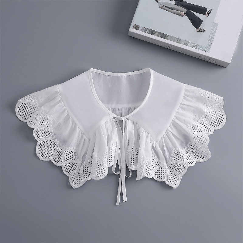 Cổ Áo Giả Thêu Hoa Có Thể Tháo Rời