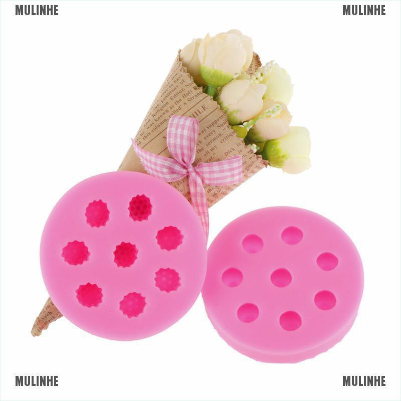 Khuôn silicone hình quả việt quất làm bánh 8 lỗ