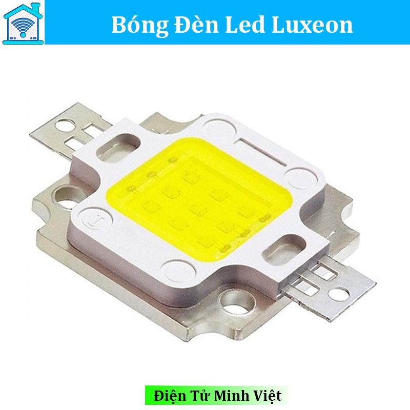 Bóng Đèn Led Luxeon 10W Sáng Trắng - Chip Led Trắng 6000K 9-12VDC Siêu Sáng