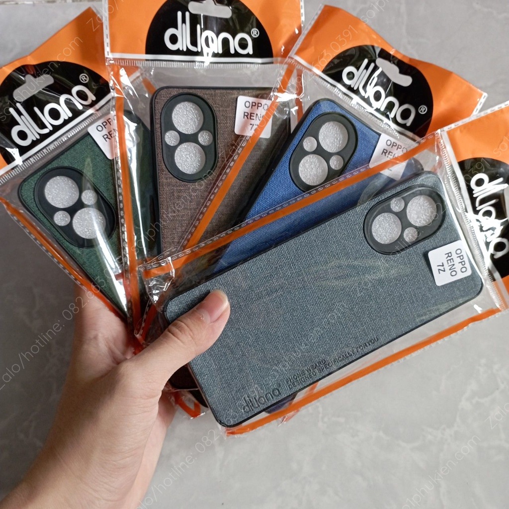 Ốp lưng Oppo reno7 5G / reno 7z 5G / reno 8z 5G  dẻo, da trơn mịn, da kiểu vải chất bảo vệ camera bền đẹp