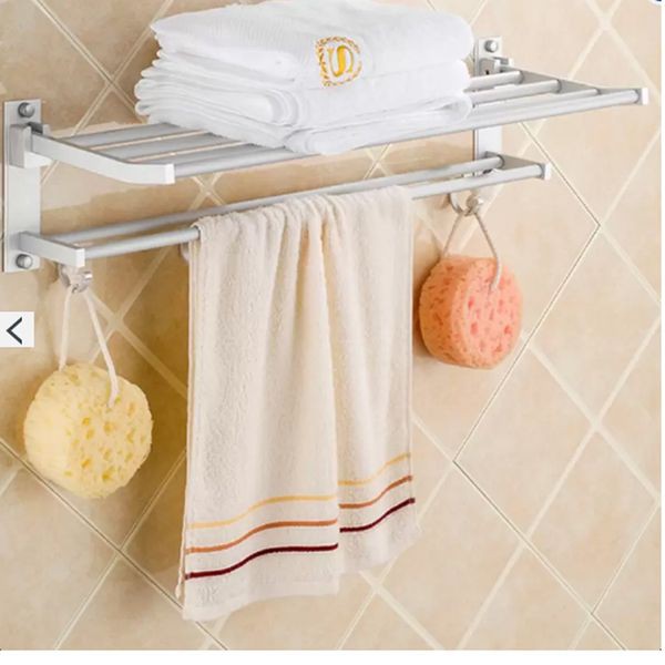 * Giá treo khăn và để đồ nhà tắm 2 tầng tiện dụng