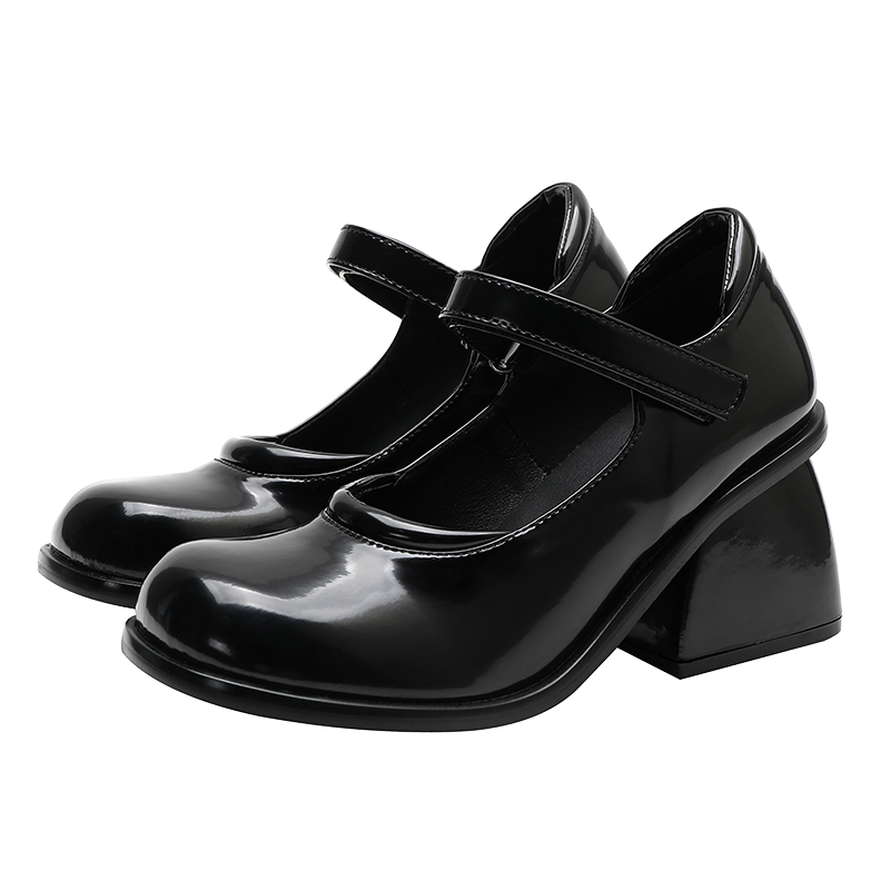 Giày Cao Gót Mũi Tròn Chất Liệu Da Thật Thời Trang Mùa Thu 2020 | BigBuy360 - bigbuy360.vn