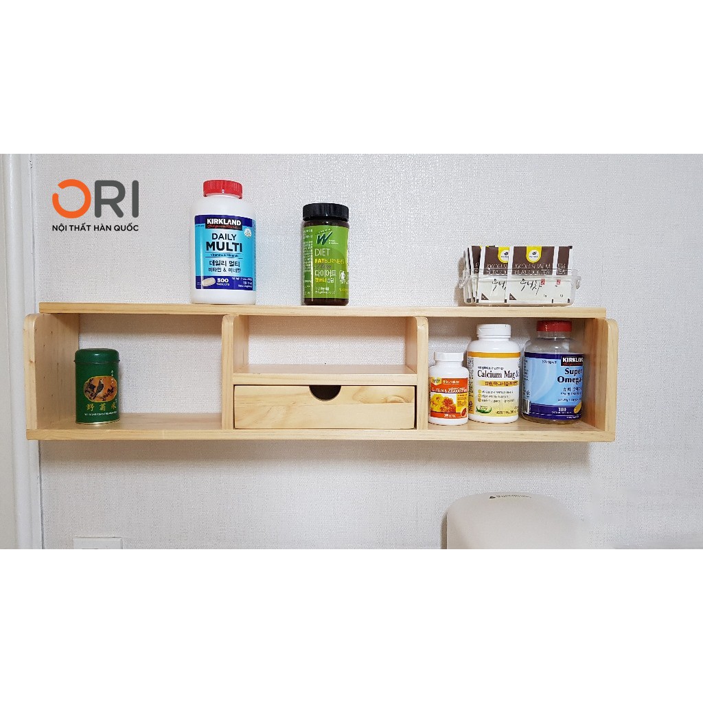 Kệ Gỗ Trang Trí Treo Tường Kiểu Hàn Quốc - BELLE SHELF - ORI NỘI THẤT HÀN QUỐC