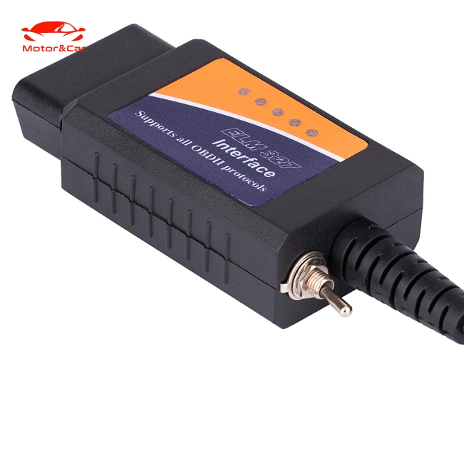 Thiết bị OBD2 USB ELM327 chẩn đoán tình trạng xe ô tô Forscan Focus Mazda Ford với công tắc HS-CAN/MS-CAN