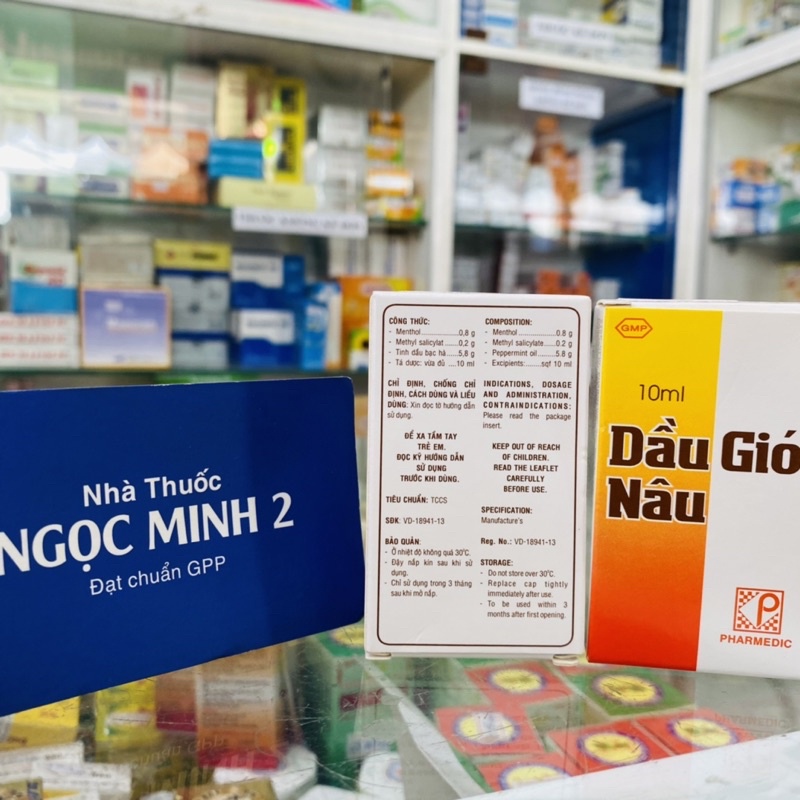 ✅ [Chính Hãng] Dầu Gió Nâu (Chai lớn 10 ml ) hàng chính hãng công ty Pharmadic