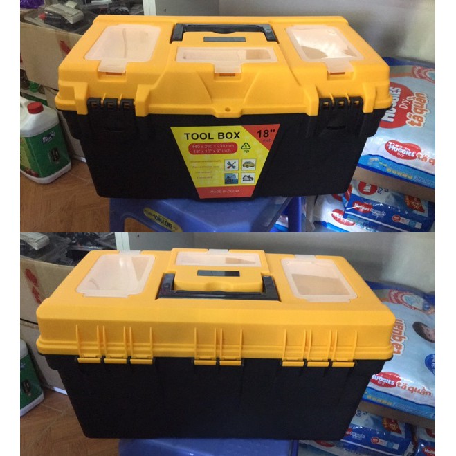 Hộp nhựa đựng đồ kim khí cao cấp cỡ lớn HANDO