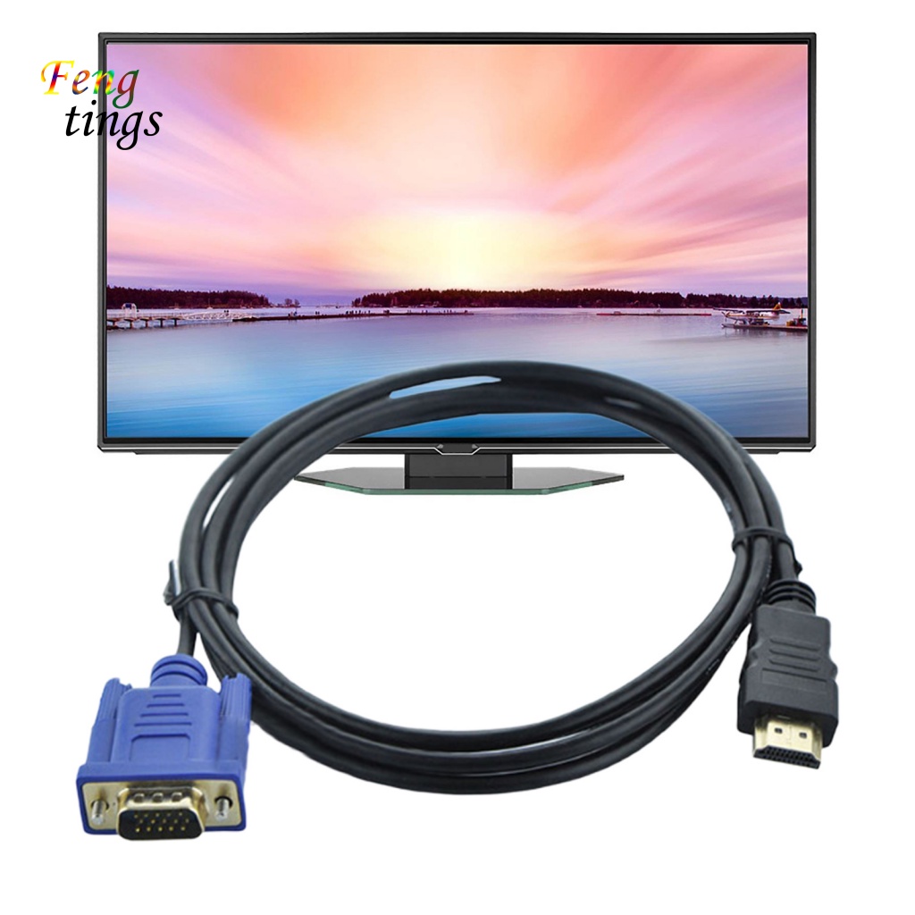 Dây Cáp Chuyển Đổi Tín Hiệu Video HDMI Sang VGA Mạ Vàng Thông Dụng Cho TV