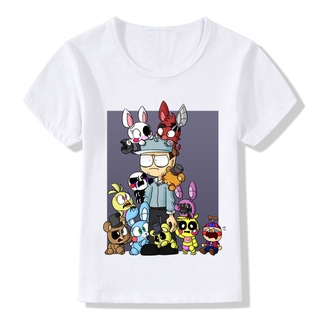 Áo thun tay ngắn in hình Five Nights At Freddy's cho bé