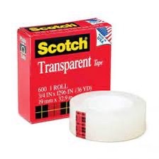 Băng dính trong suốt 3M TAPE 600 3/4, băng dính thử sơn, dán tiền, chất lượng cực tốt