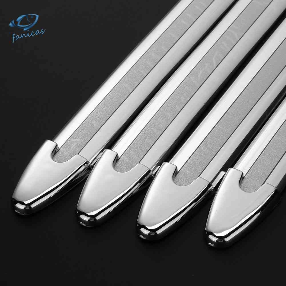 Set 4 Miếng Dán Bảo Vệ Góc Cản Trước Sau Bằng Nhựa Màu Trắng Chuyên Dụng Cho Xe Hơi