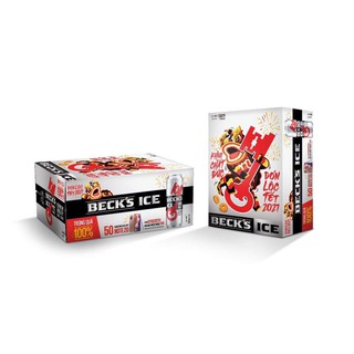 Bia beck’s ice lon 330ml thùng 24 lon