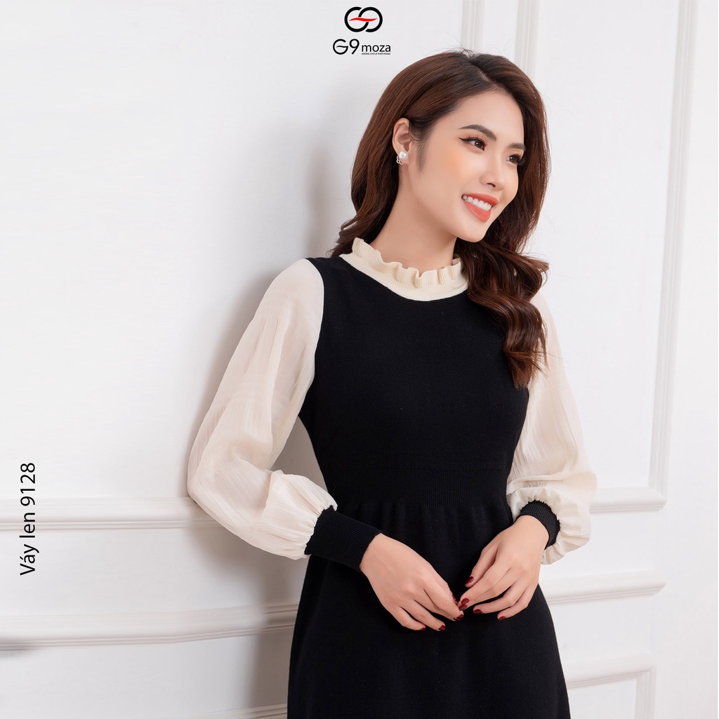 Đầm len G9moza 9128 với chất liệu Được làm từ chất len cao cấp, mềm - nhẹ, giữ ấm tốt