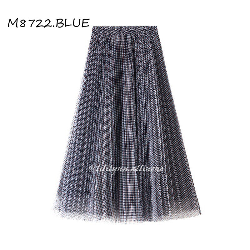 (Mẫu Mới) Váy Chiffon Caro Dáng Dài Hiện Đại