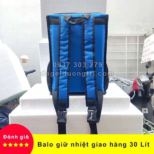 Balo giữ nhiệt giao hàng 30L - Balo giao trà sữa - Kích thước 20 x 30 x 44cm (rộng - dài - cao)