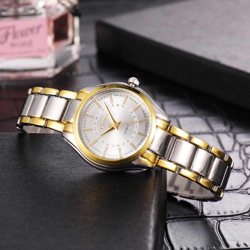 Đồng hồ nữ CHANCE mặt tròn, dây thép đặc thời trang nữ, chống nước