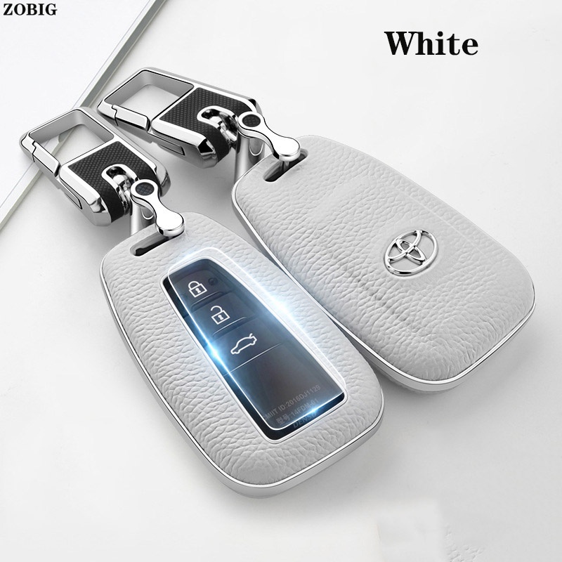 Vỏ Da Bảo Vệ Chìa Khóa Điều Khiển Từ Xa Cho Xe Hơi Toyota CHR Prado Camry Avalon RAV4 Highlander Avalon Prius Corolla Cross GT86