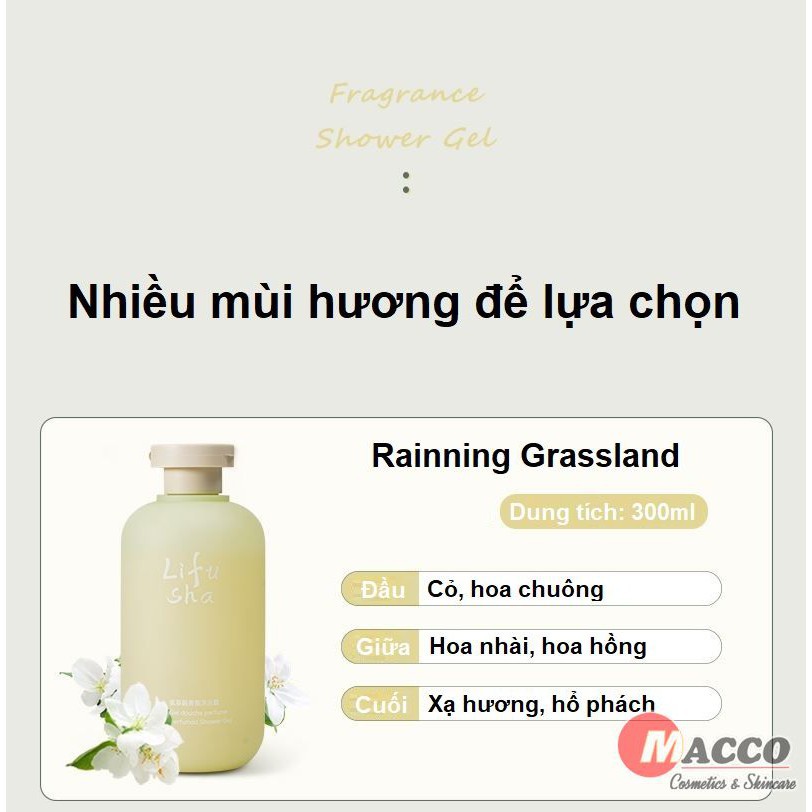 Sữa Tắm Nước Hoa Lifusha Thư Giãn 300ml Hương Thơm Nhẹ Nhàng Quyến Dũ | BigBuy360 - bigbuy360.vn