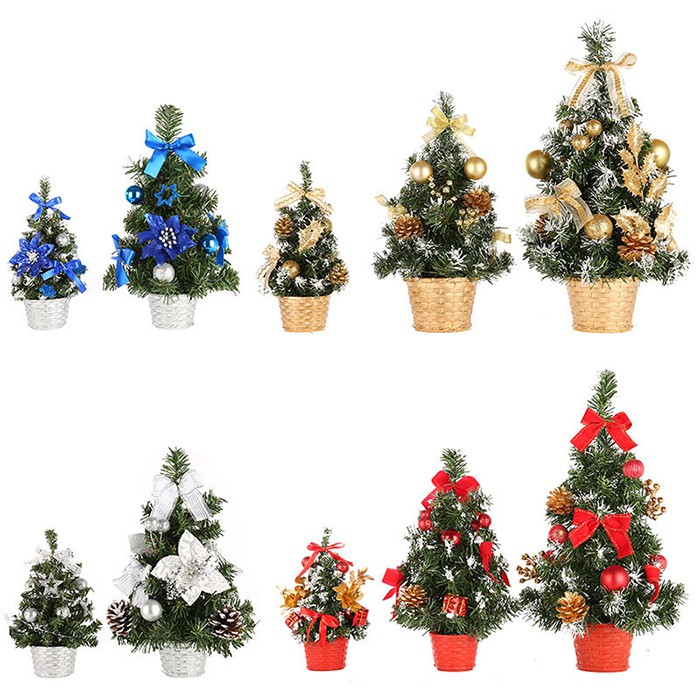 Trang trí giáng sinh Cây thông Noel mini để bàn trang trí giáng sinh (4 mẫu)