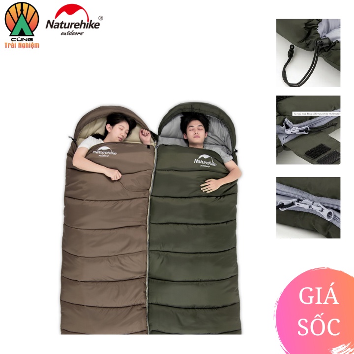 Túi Ngủ Văn Phòng, Du Lịch, kèm gối NatureHike NH20MSD07
