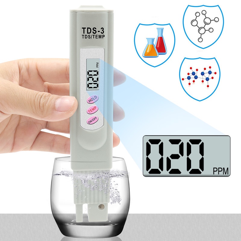Bút thử nước sạch TDS-3, kiểm tra độ cứng của nước, đo dung dịch trồng rau thủy canh TDS-3 meter