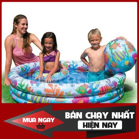 Bể bơi phao cho bé 3 tầng chính hãng - hồ bơi trẻ em - có đáy chống trơn trượt - nhà cửa và đời sống-( 3 chi tiết)