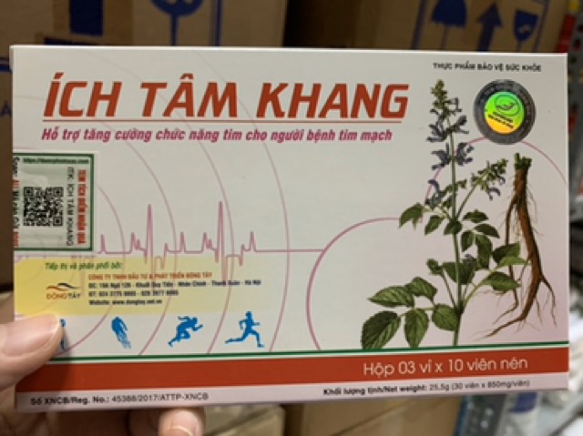 Ích tâm khang - Tăng cường chức năng tim mạch