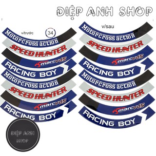 Tem vành bản to RACING BOY - MS34