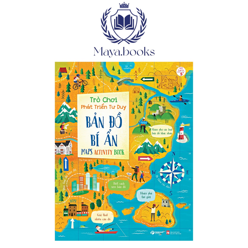 Sách - Trò chơi phát triển tư duy - Bản đồ bí ẩn - Maps activity book